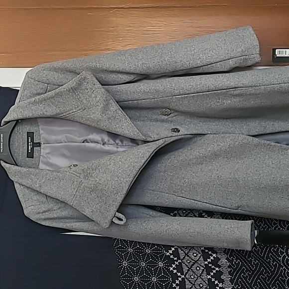 Asymmetrical belted Maxi coat - Picture 3 of 7